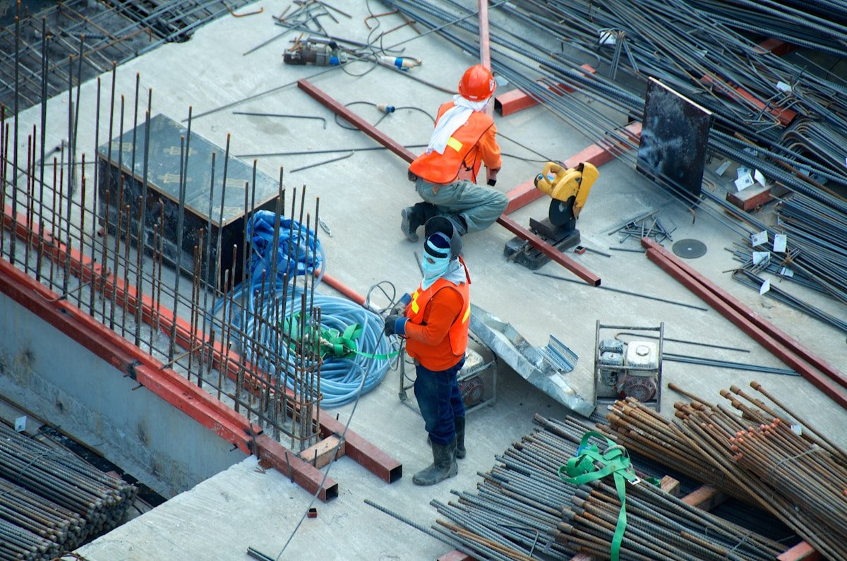 Electrical and solar engineers conducting rooftop inspection in Chennai